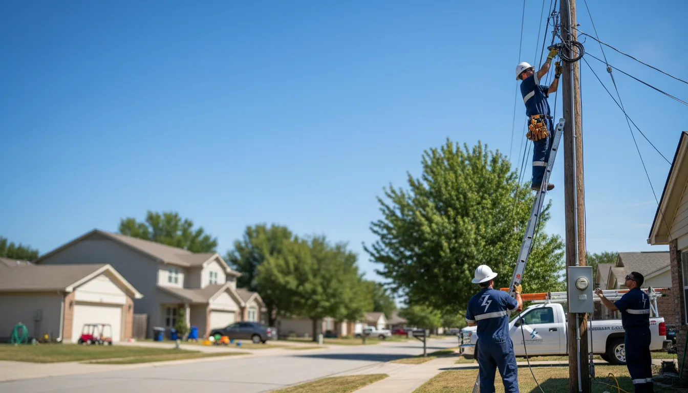Residential electrician providing installation services in Toyah, TX
